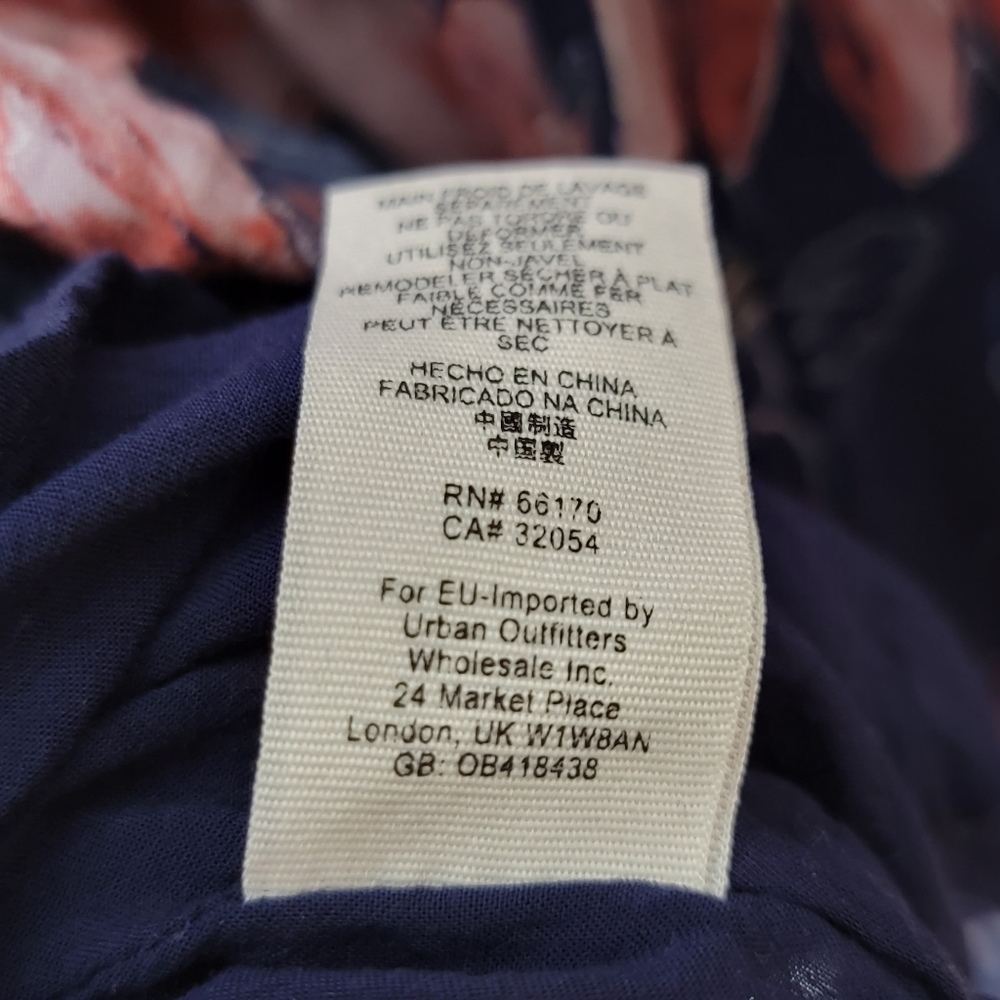 Free People Eyes on You Printed Mini Dress in Navy Combo - Picture 15 of 15